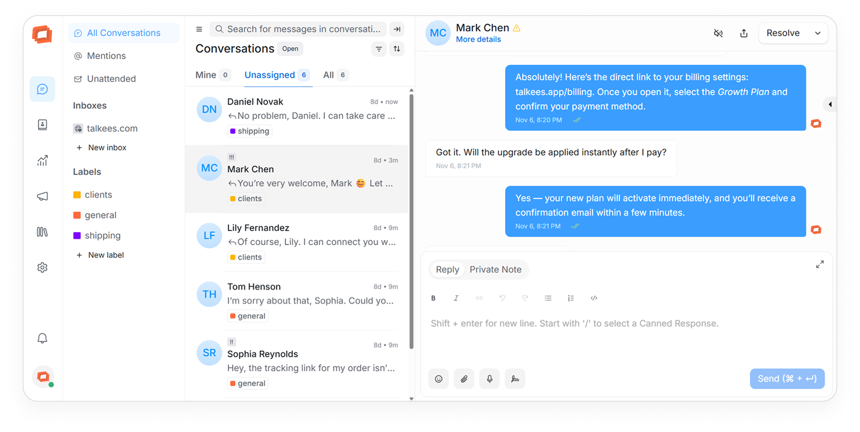 AI chatbot Talkees