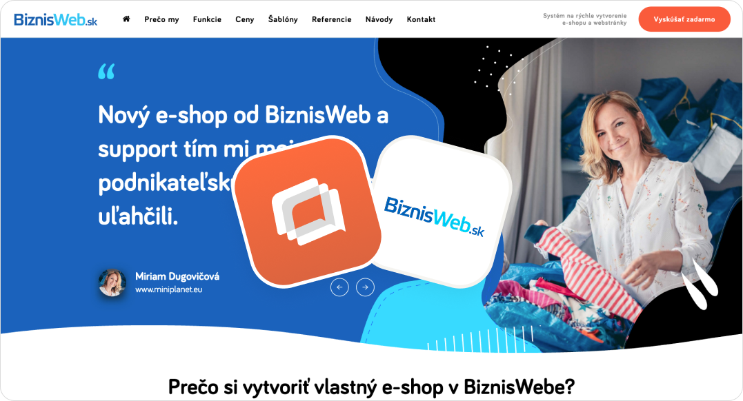 BiznisWeb AI chatbot Talkees