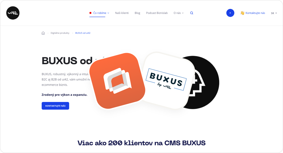 Buxus web AI chatbot Talkees