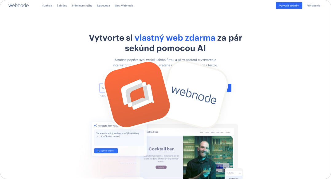 Webnode AI chatbot Talkees