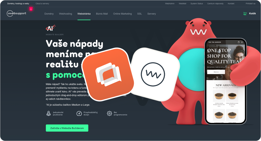 WebSupport AI chatbot Talkees