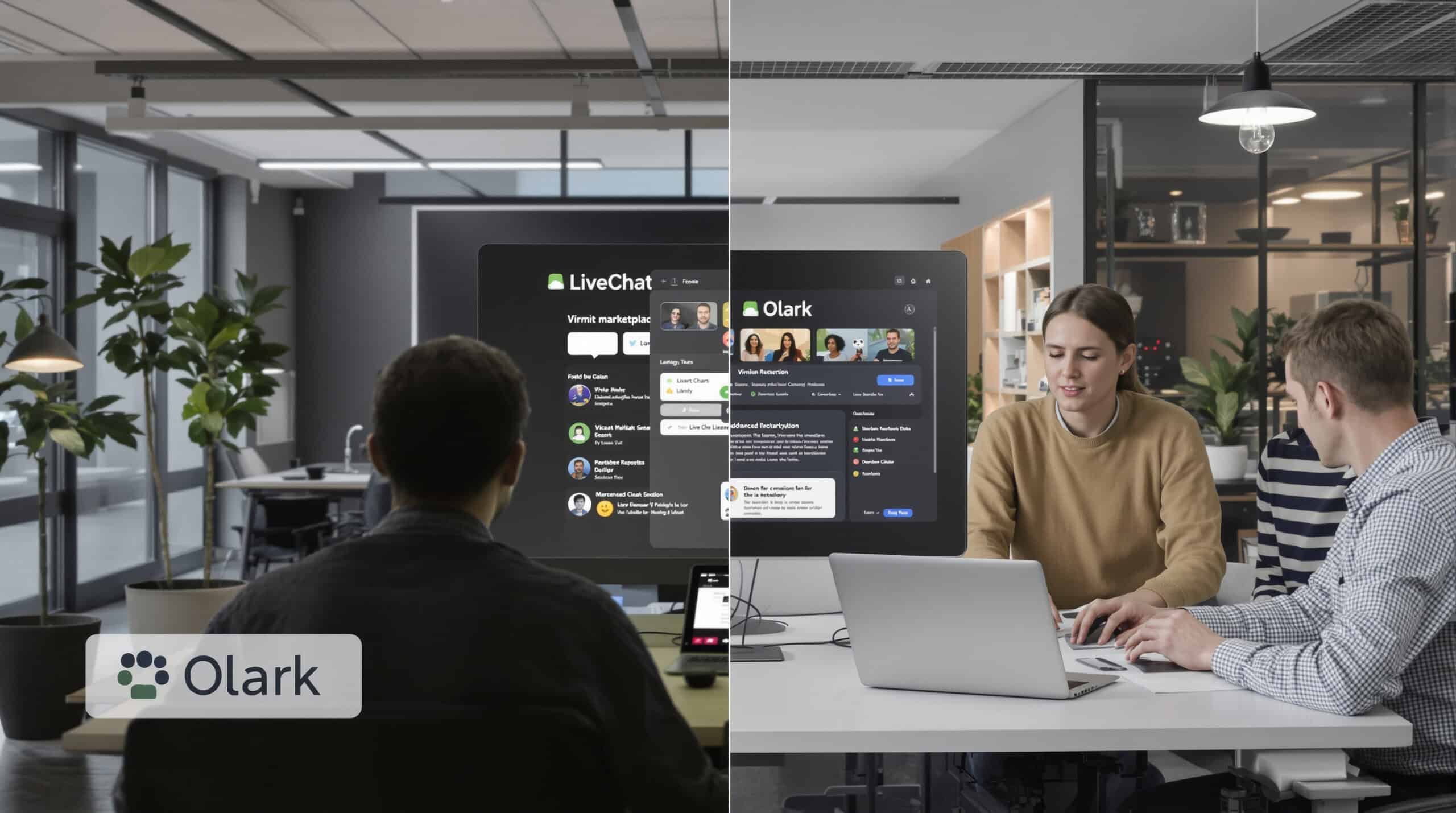 LiveChat: Marketplace, Reporting, and Agent UX vs Olark's Lightweight Approach