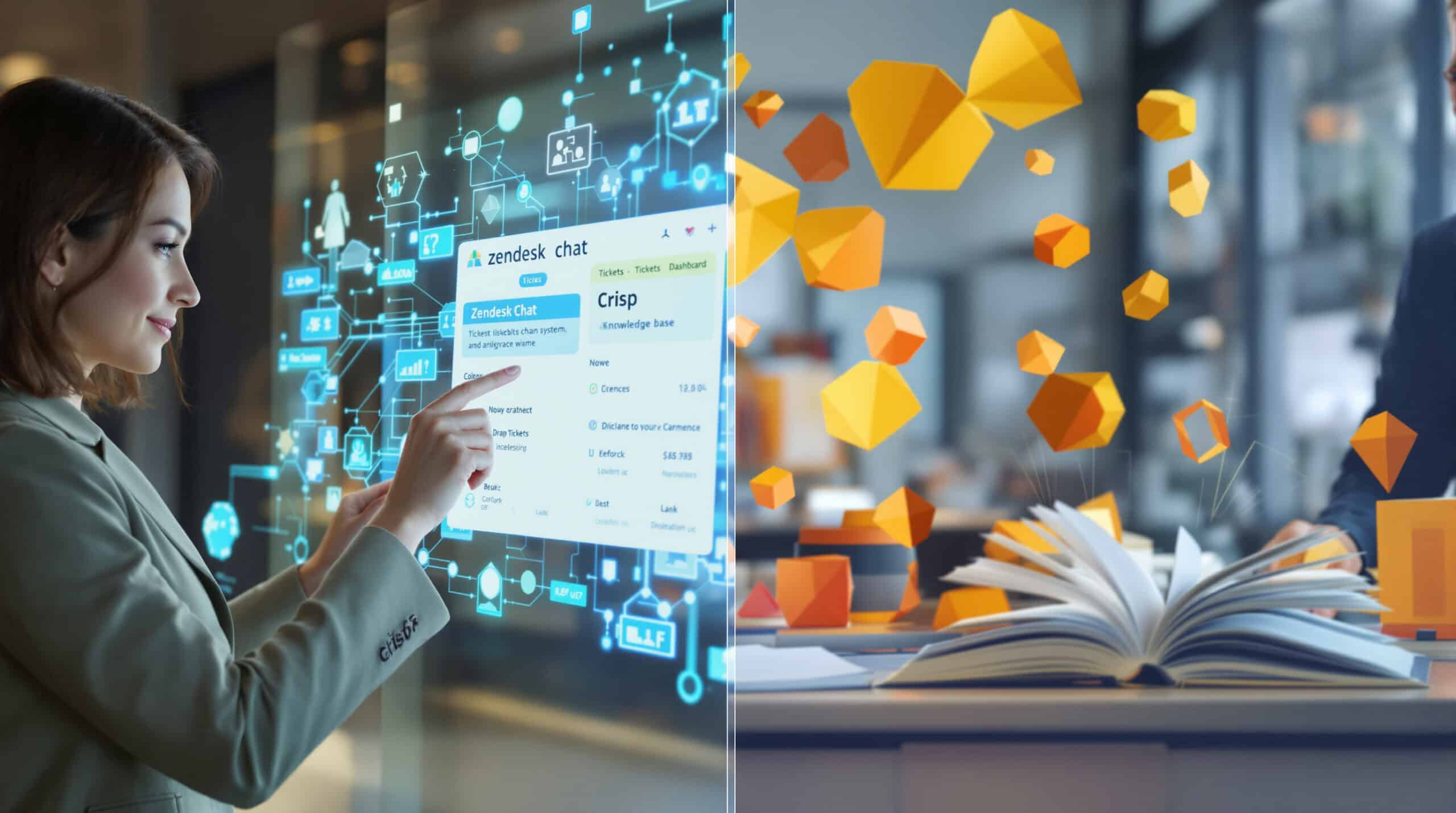 Zendesk Chat (Messaging) vs Crisp: Deep Ticketing and Knowledge Base